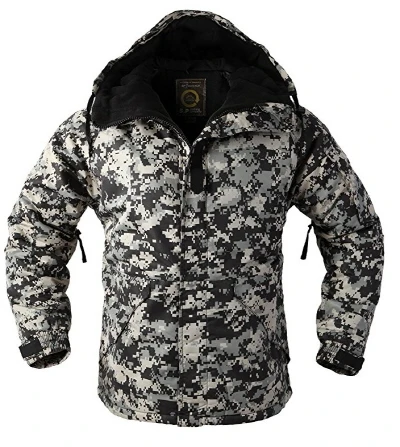Black Camo Jacket New Premium "SouthPlay" Зимний сезон водостойкие мм 10000 мм лыжный и сноуборд Camoflage потепления древесины Военная Униформа Куртки - Цвет: Black Camo Jacket