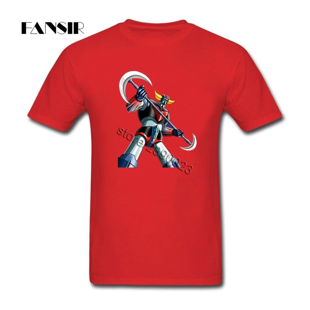 Футболка Geek мужская с аниме Mazinger Z тенниска коротким рукавом и круглым вырезом