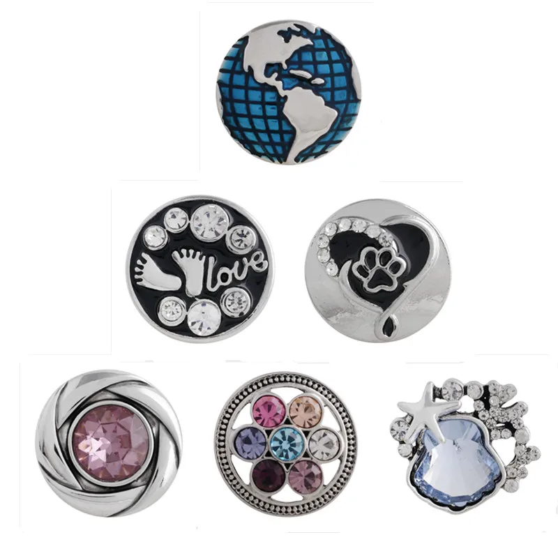 Partnbeads Новое поступление Детские Ноги Любовь кнопки 20 мм синий камень земли
