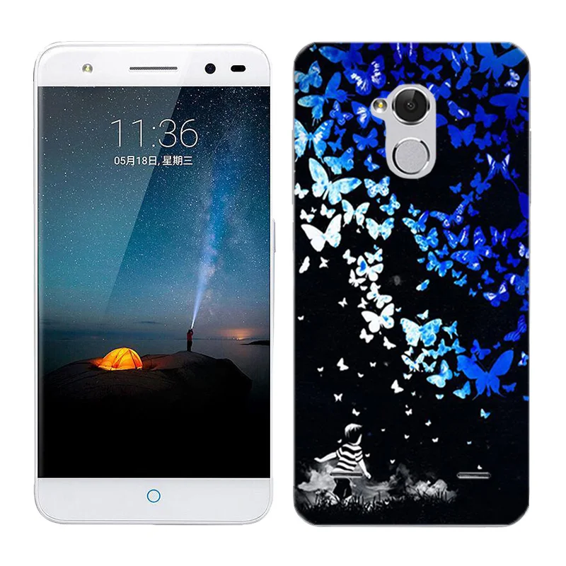 07 Мягкий силиконовый чехол для телефона zte Blade V7 Lite, прозрачный чехол с изображением Луны и земли, 5,0 дюйма, задняя крышка для zte Blade V 7 Lite, чехол - Цвет: 07