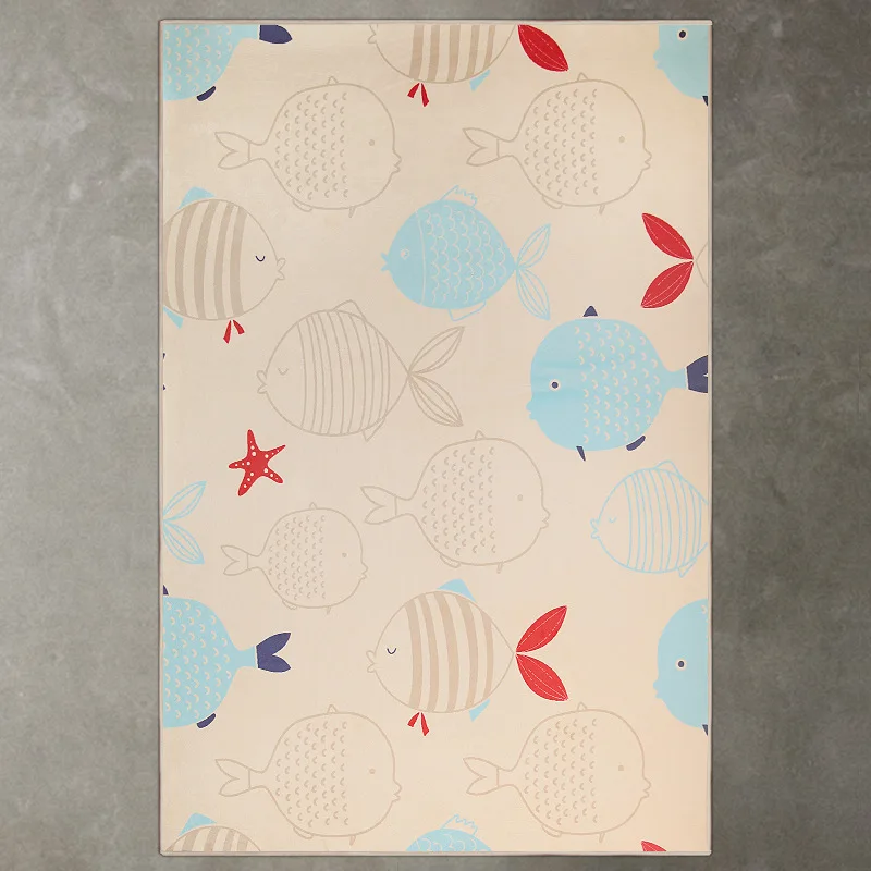 Ins Hot Fashion Carpets For Living Room Bedroom Kid Room Rugs Home Carpet Nordic Style Delicate Floor Mat Anti-Slip Area Rugs - Цвет: H