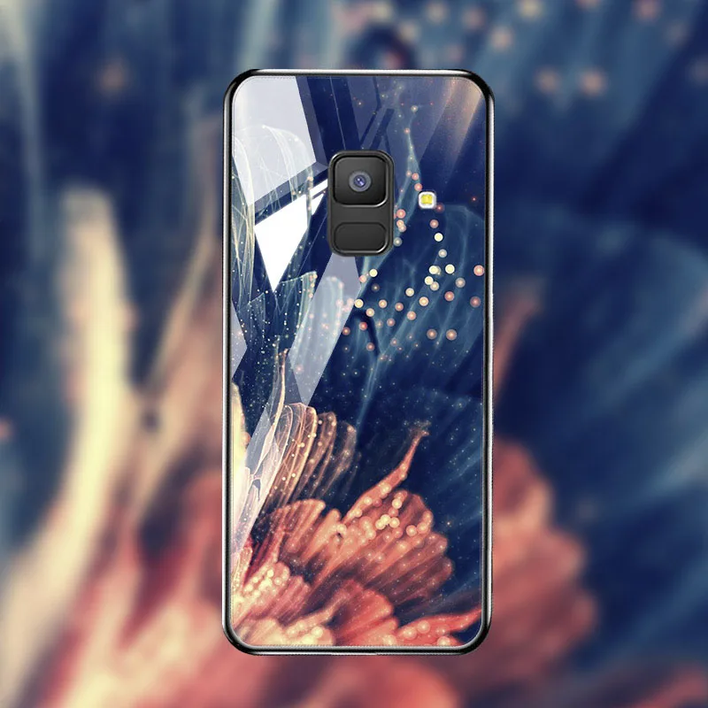 M043 Soaptree чехол из закаленного стекла для samsung Galaxy A8 A6 Plus чехол s Star Space мультфильм для samsung A8 A730F A530F чехол бампер - Цвет: M043