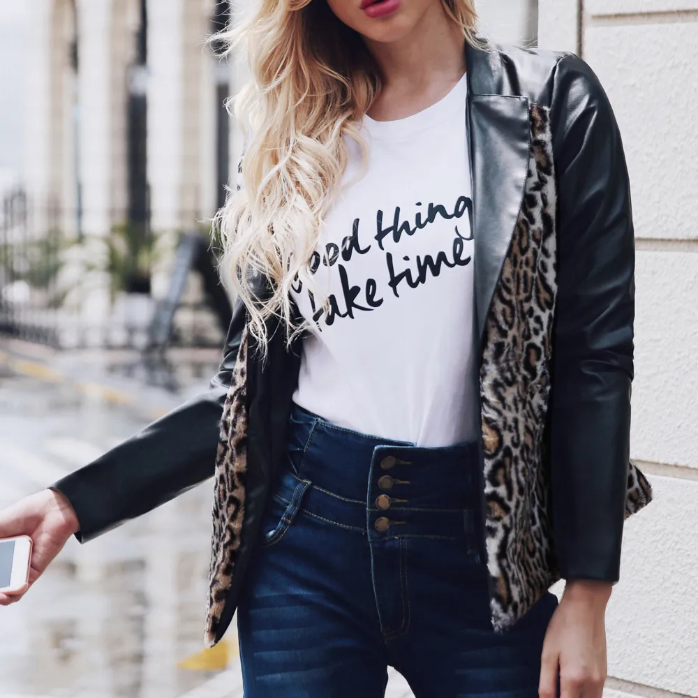 2019 зимняя и весенняя женская куртка теплая леопардовая со стоячим воротником