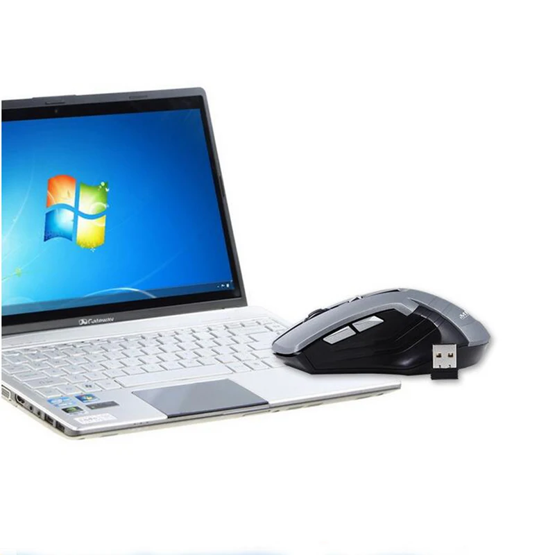 Беспроводная оптическая компьютерная мышь IMICE мощная и симметричная для правой