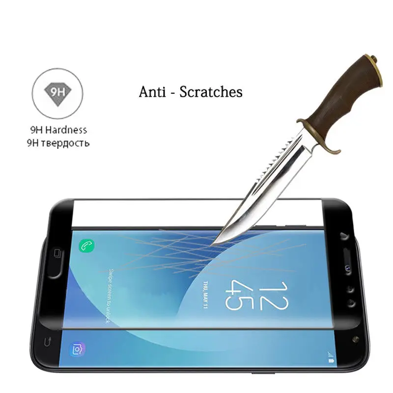 Полный изогнутое закаленное Высокопрочное Стекло для samsung J2 J3 J5 J7 2017 2016 Экран