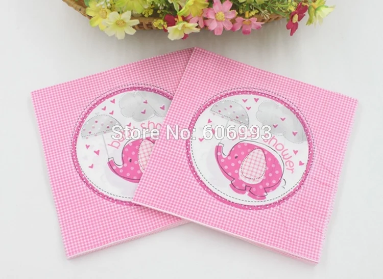 [RainLoong] слон Baby Shower бумажные салфетки с рисунком салфетка для декупажа Festas ткани