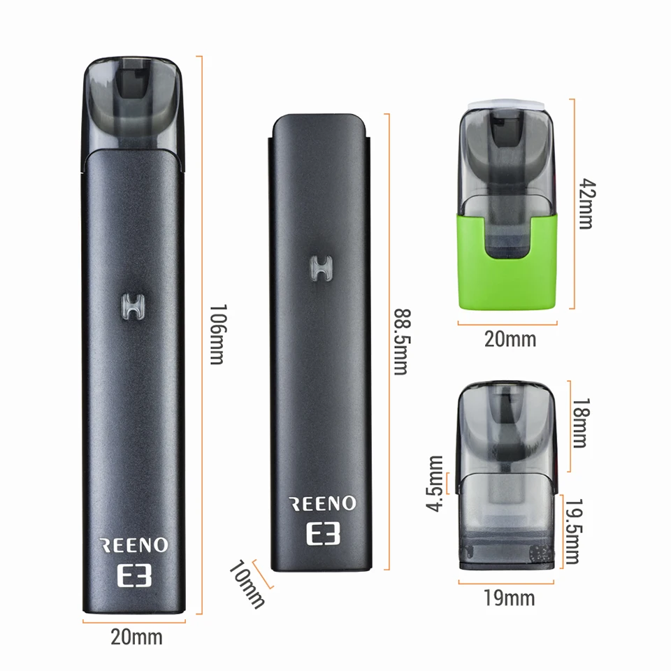 Original Vapjoy REENO E3 Pod System Kit 400mah Battery 2.2ohm 1.5ml Capacity Cartridge Starter Vape Pen | Электроника