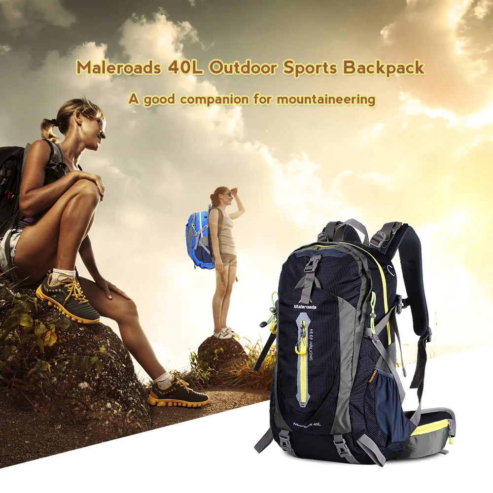Maleroads 40L нейлоновый водонепроницаемый рюкзак для активного отдыха альпинистские