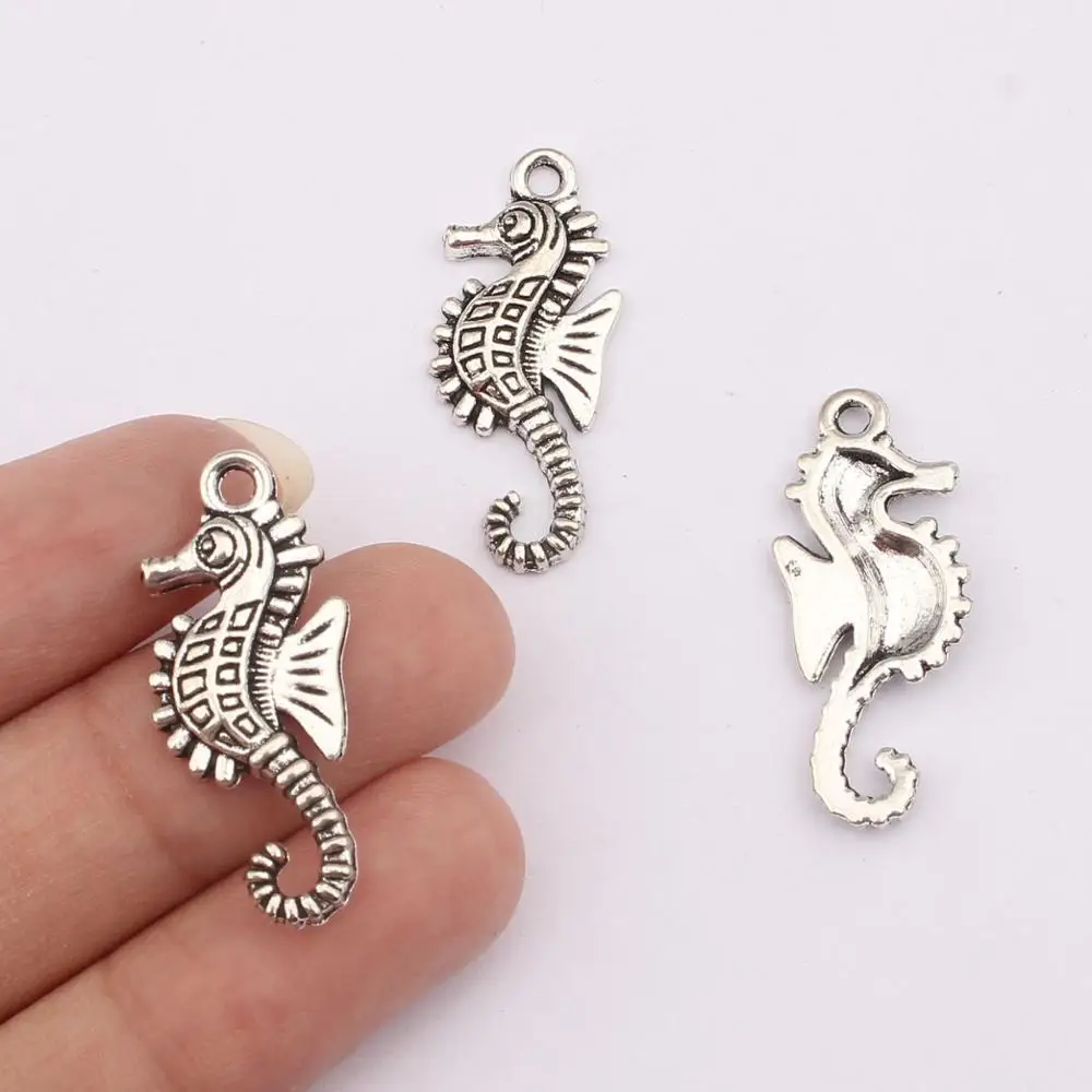 30 шт Seahorse Очаровательные Подвески для бус изготовления ювелирных изделий
