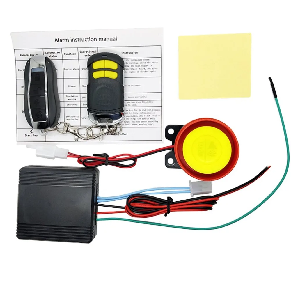Universial Dual Remote Control Motorcycle Alarm Security System Theft Protection Bike Scooter Motor | Автомобили и мотоциклы