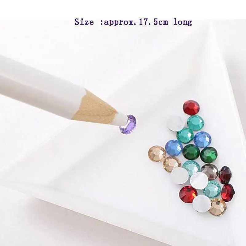 1 шт. воск белые стразы драгоценный камень кристаллический карандаш для дизайна