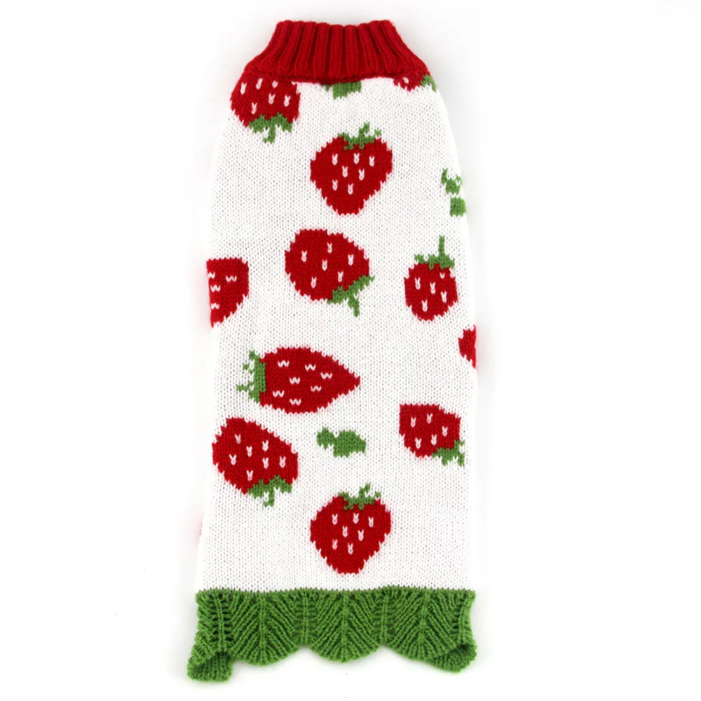 Товары для собак платья одежда 2018 крутой и милый свитер с принтом клубника Одежда