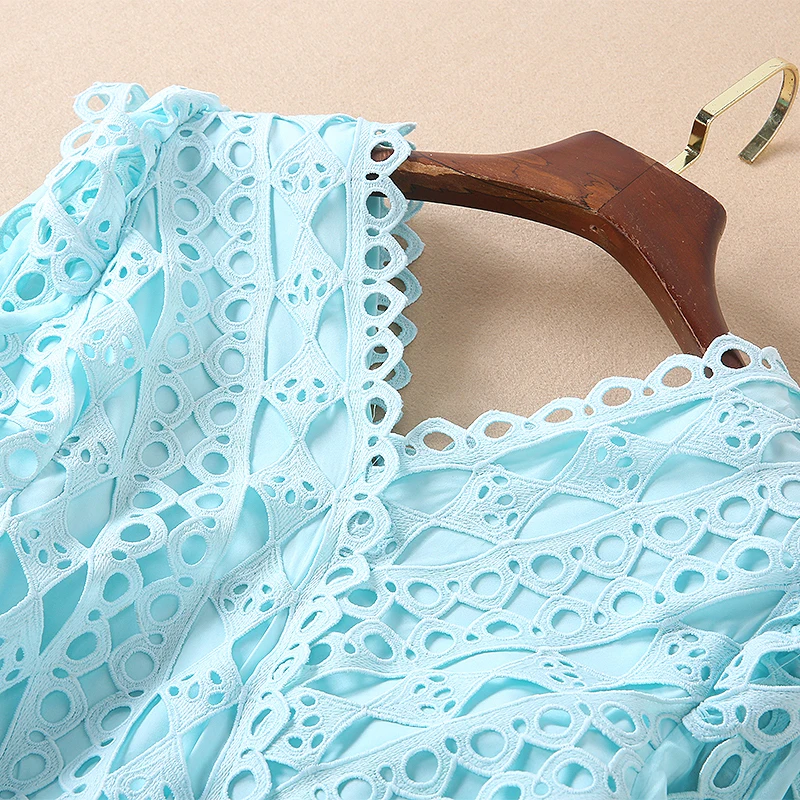 Женское асимметричное кружевное платье с длинным рукавом V_neck короткое выше