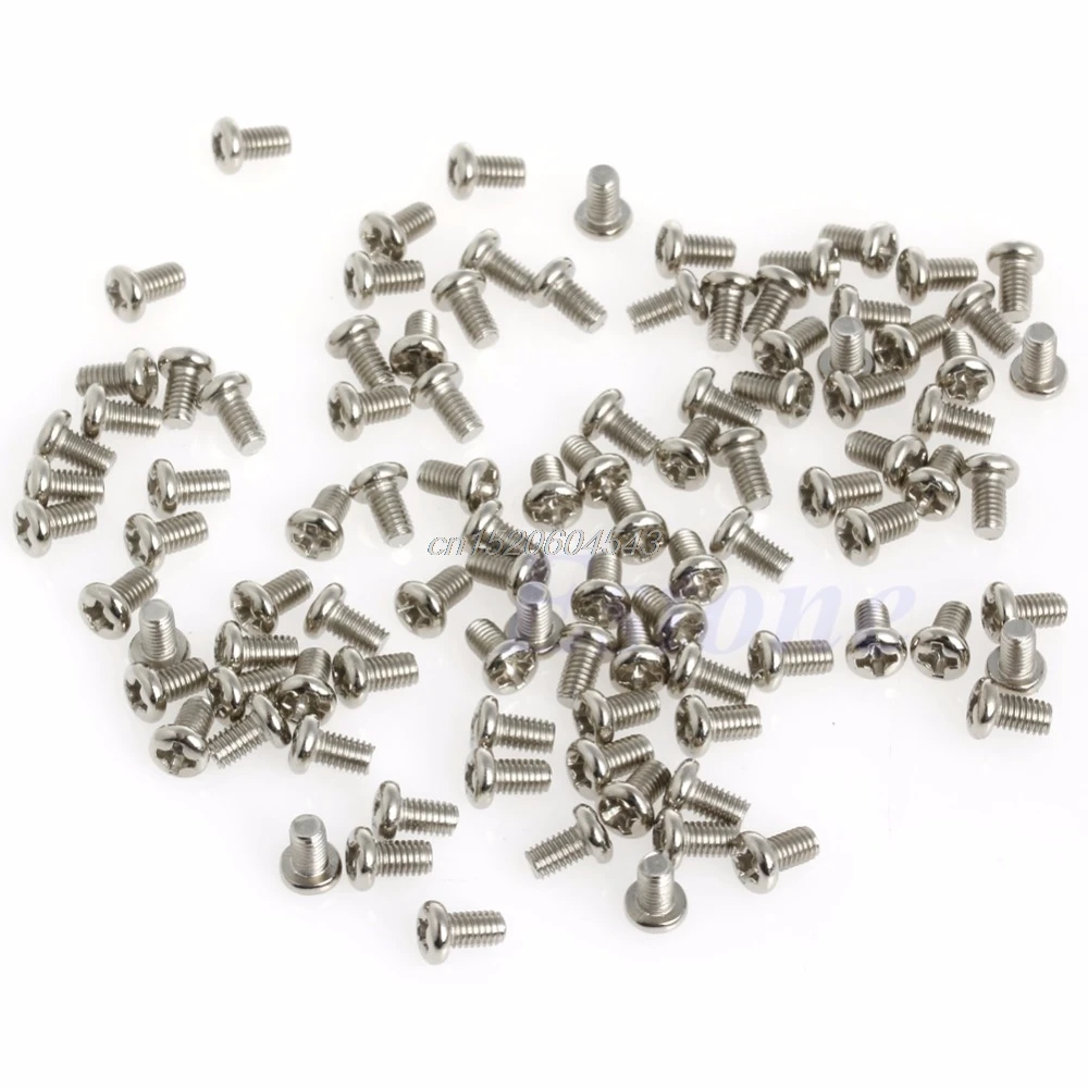 100 шт. метрический Винт с головкой Phillips M3x5mm для 2 5-Дюймовых HDD SSD-дисков материнская