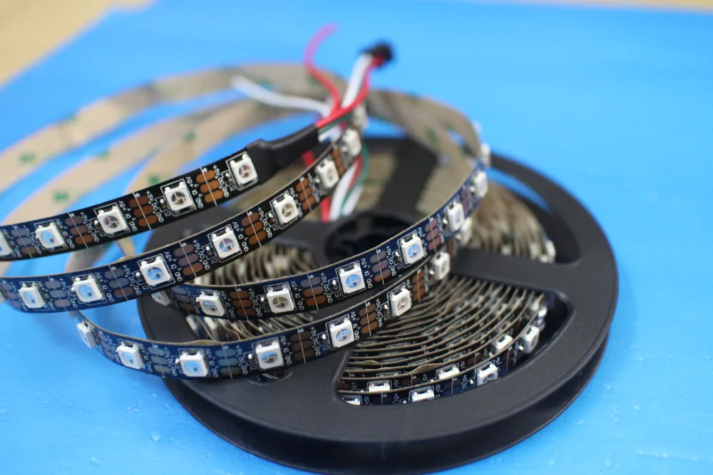 Светодиодная лента WS2812B 5050 RGB 5 м 150 светодиодов 300 30 светодиодов/м индивидуально