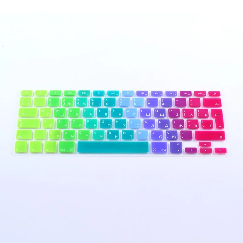 Чехол для клавиатуры Macbook Air Pro Retina 13 15 Rainbow защита компьютерной европейская версия