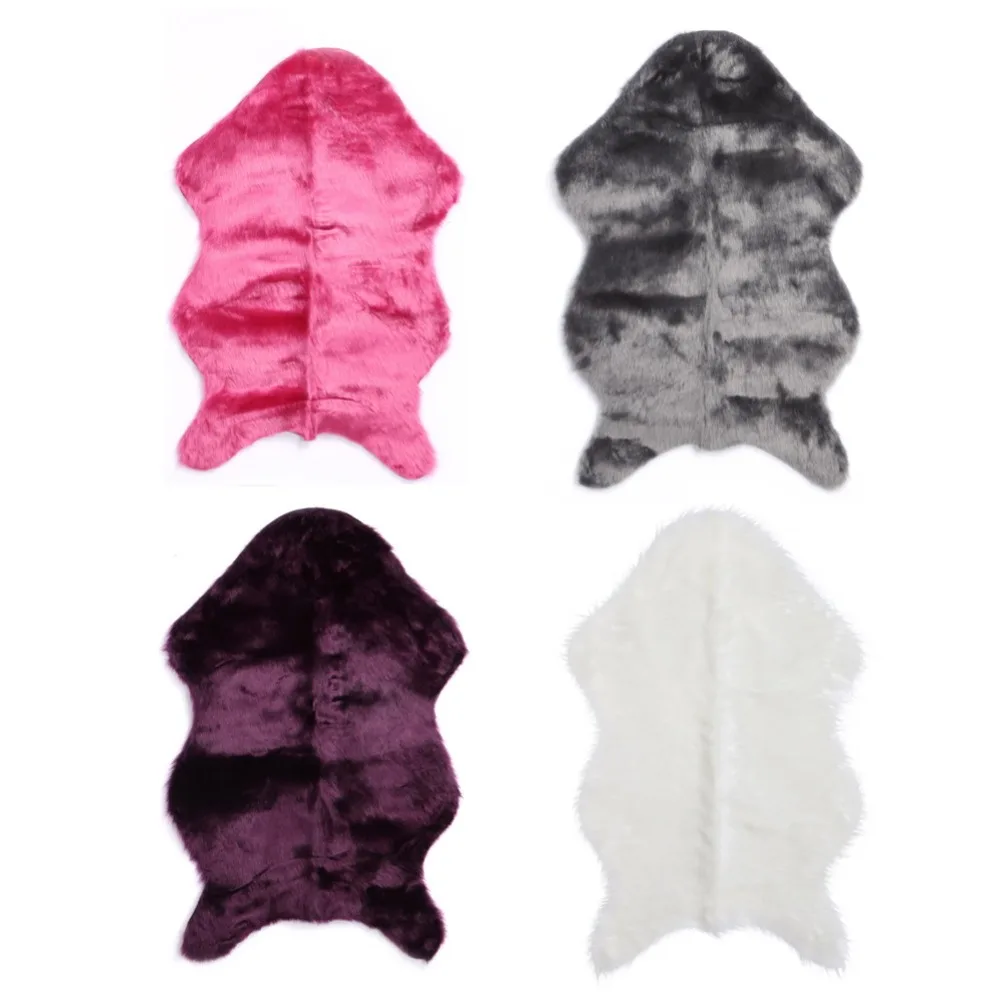 Меховой чехол для сиденья мягкий стула теплый пушистый коврик простая овчина