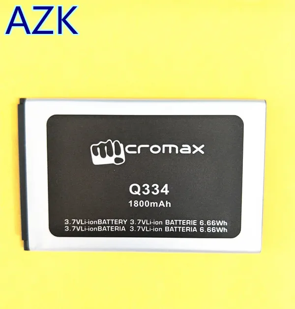 AZK 1 шт. 100% высококачественный аккумулятор 1800 мАч для Micromax Q334 запасная батарея