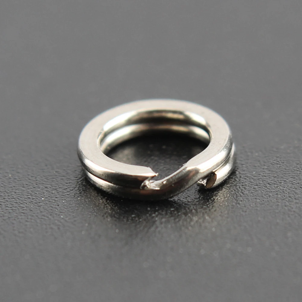 50pcs/100pcs Fishing Solid Ring 304 Stainless Steel Fishing Bait Connecting Ring Jigging Loop For Blank Crank Bait Connector