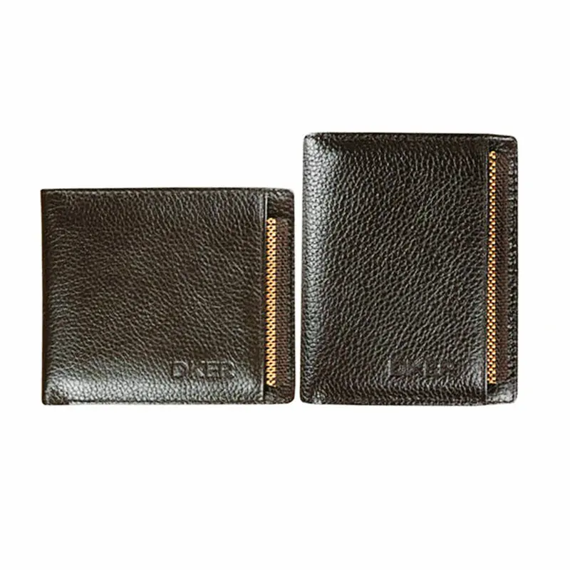 Для мужчин женские кошельки из натуральной кожи коричневого цвета Кошелек для с