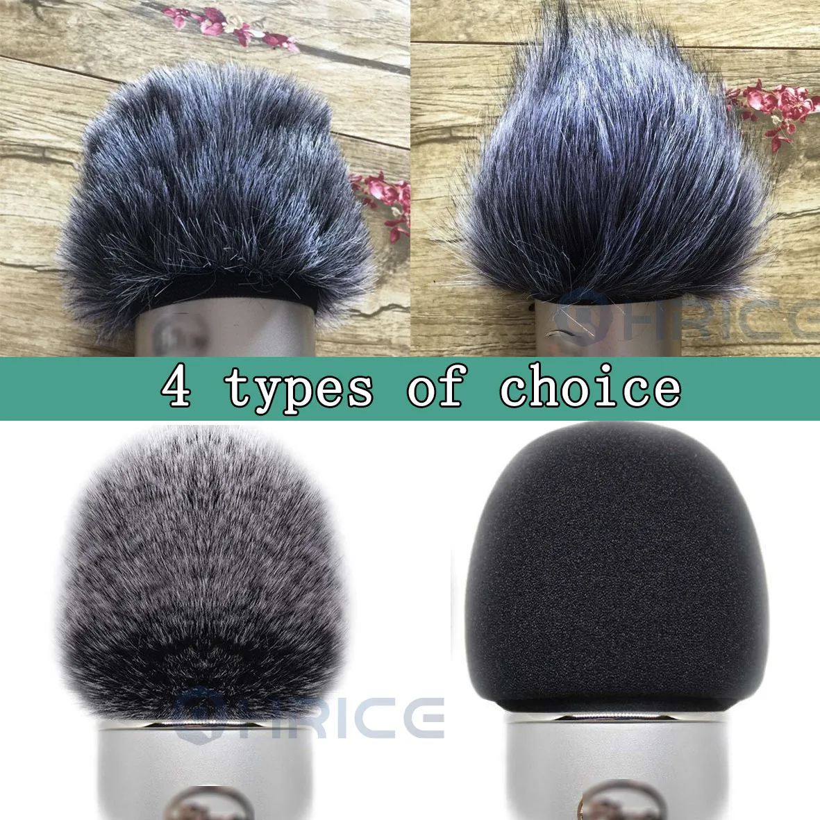Пенопластовый чехол с искусственным мехом микрофон для ветрового стекла Blue Yeti Pro