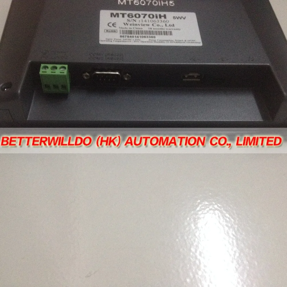 MT6070IH5 Оригинальный Новый 7 ''Weinview Weintek HMI дюймов MT6070IH 1 USB HOST + Программное