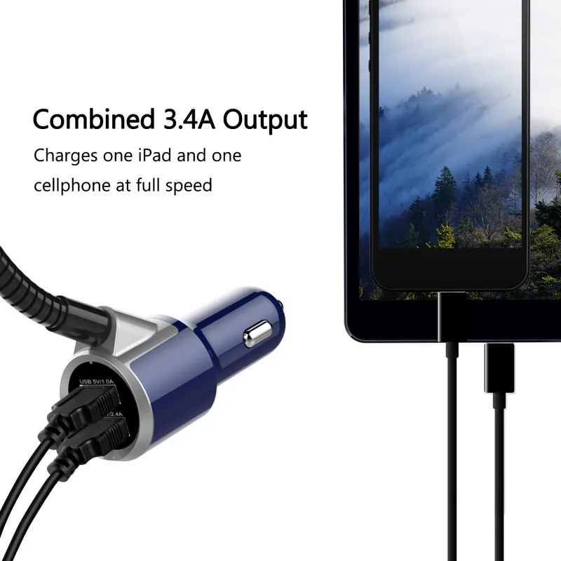 Автомобильный комплект громкой связи с Bluetooth беспроводной fm модулятор двумя usb