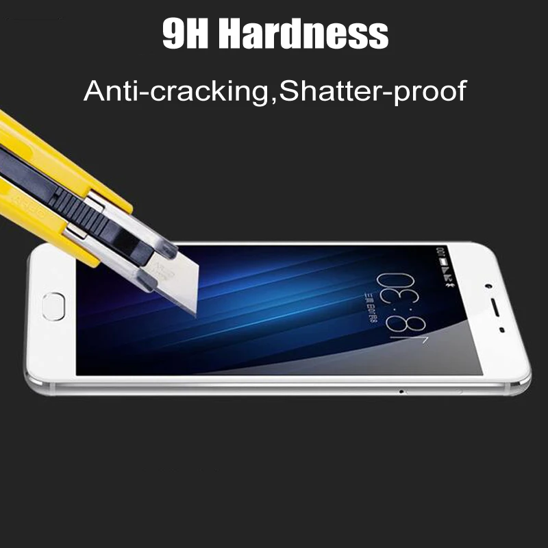 9H 2.5D HD цветное закаленное стекло для Meizu M3E защита экрана полное покрытие Передняя