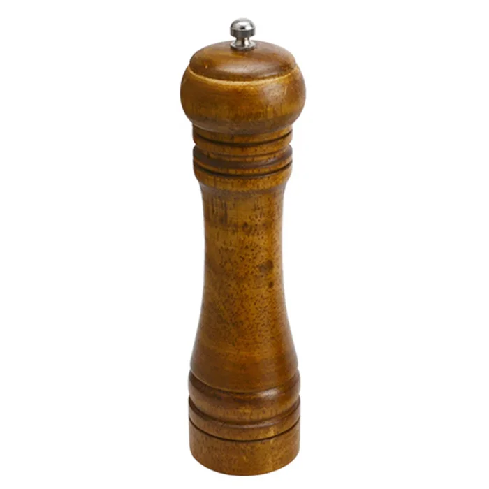 Wood TJWG014 деревянная мельница для соли, перца, мельницы для специй, ручное движение, ручная дубовая мельница для перца, кухонная мельница, инструменты, керамическая сердцевина - Цвет: Wood