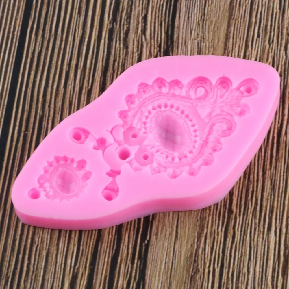 DIY Стразы силиконовые формы для помадки Винтажные Украшения инструменты