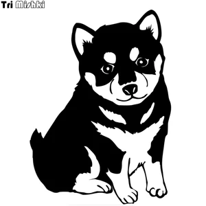 Три мишки 20x14,5 см собака Шиба-на борту забавная Автомобильная наклейка на лобовое стекло виниловые наклейки искусственная наклейка HZX591