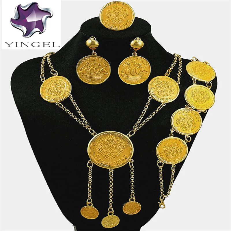 Ювелирные изделия из Дубая комплекты ювелирных изделий женское модное ожерелье