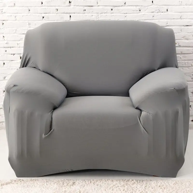 Gray one seat Эластичные чехлы для диванов диван-кровать, дешевая хлопковая диванных чехлов для Гостиная диван Чехол на iPad mini 1/2/3/4 местный - Цвет: Gray one seat