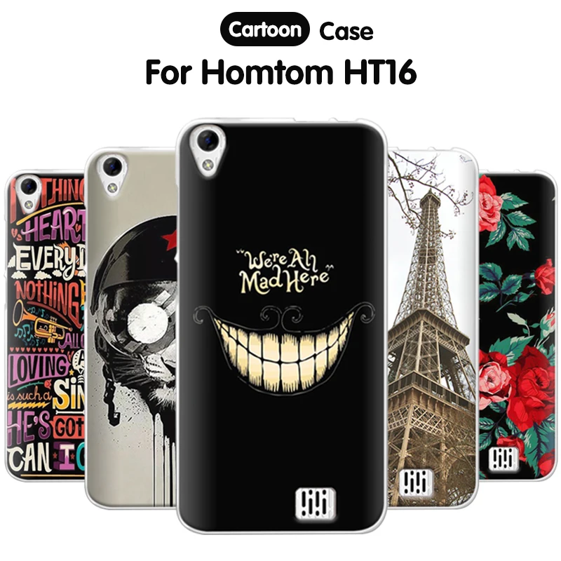 EiiMoo мультяшный силиконовый чехол для телефона модель HT16 5 0 дюйма из ТПУ задняя