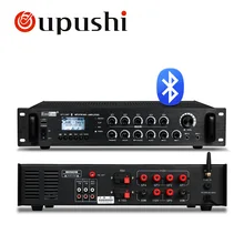 Oupushi HT-3.6AT 5 Зон Микшер контроль PA система Bluetooth усилитель с FM 2 микрофонный вход и USB вход