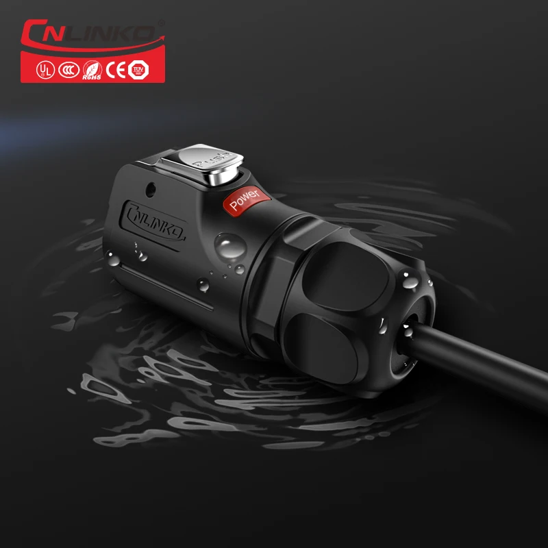 Cnlinko M24 IP67 сигнал DC 10A Электронный женский 12 контактный разъем водонепроницаемый нажимной быстрый разъем 400 в пайки cable plug connector Drop shipping/ wholesale