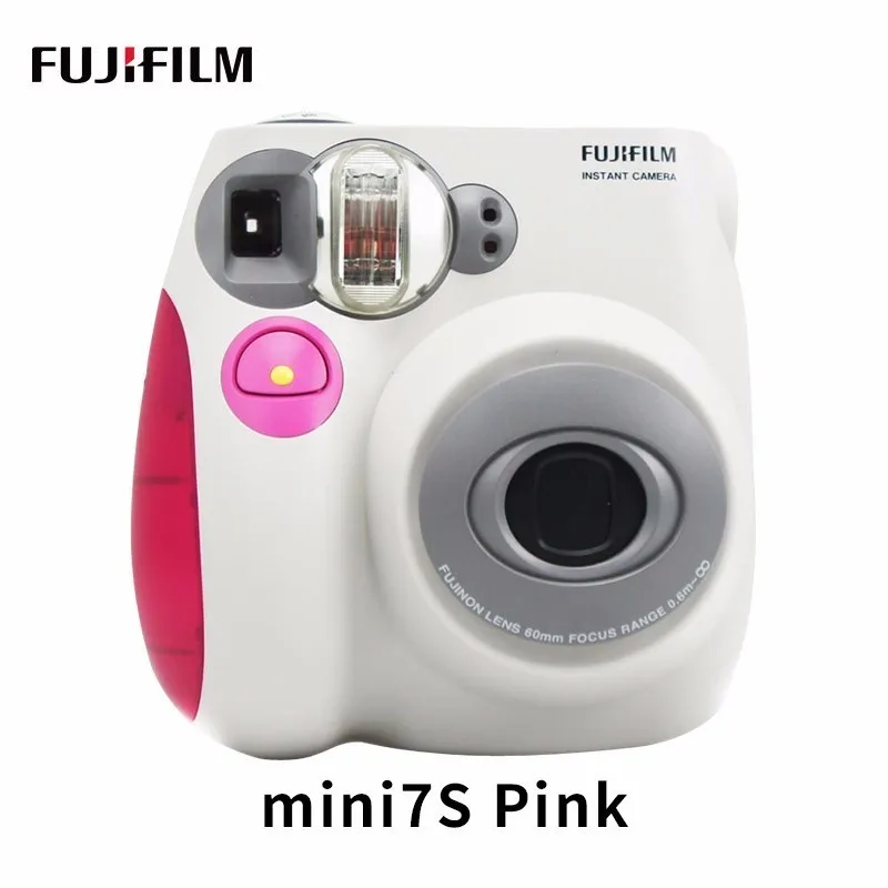 Подлинный Fujifilm Instax Mini 7C 7S камера 6 цветов в продаже Белый Розовый Синий мгновенная печать фото фильм съемка - Цвет: 7S Pink