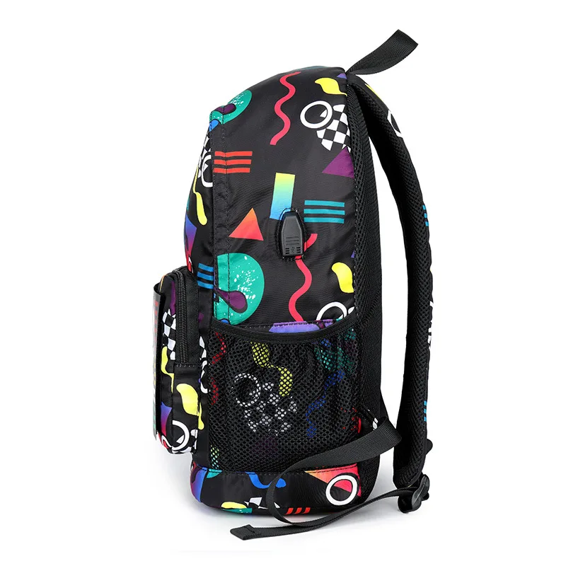 voice-activated LED Luminous USB Charging Harajuku Backpack Boys Girls SchoolBags for Teenagers Printing Bagpack Satchel | Багаж и сумки