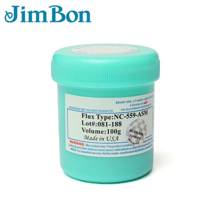 JimBon NC-559-ASM ТПФ флюс анти-влажный не-чистый 100 г крем AMTECH паяльная паста