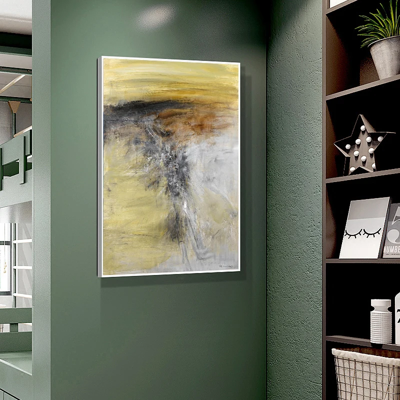 Винтаж Wall Art Абстрактная живопись Китайская на холсте Пост Модерн Плакаты и
