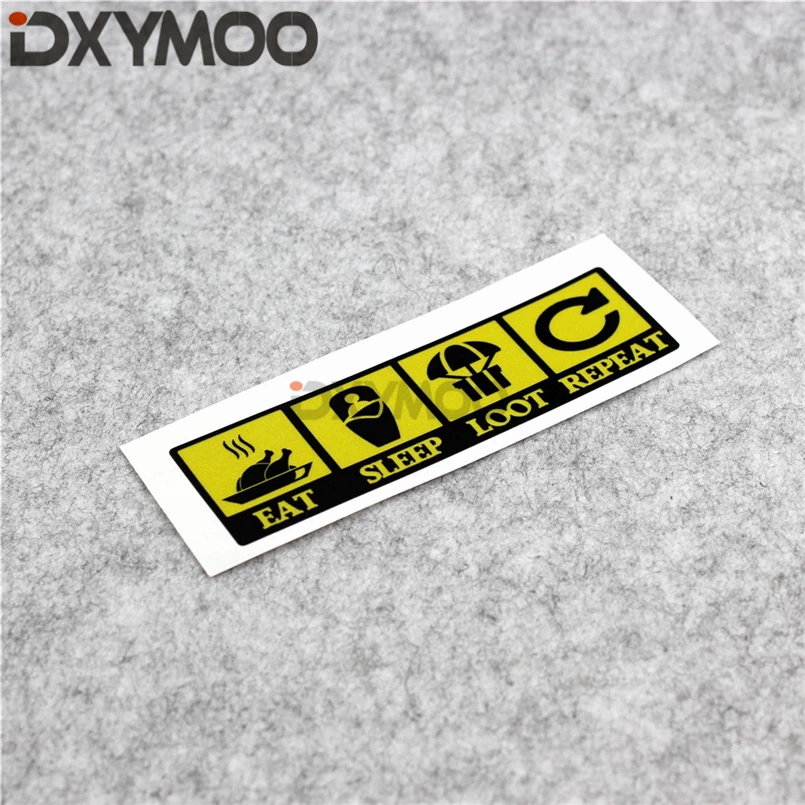 Car Styling Decals Winner Chicken Eat Sleep Loot Repeat Motorcycle Warning Sticker 3M | Автомобили и мотоциклы