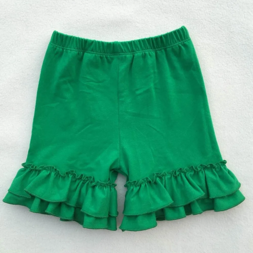 Школьные шорты с оборками для маленьких девочек красные стильные штаны