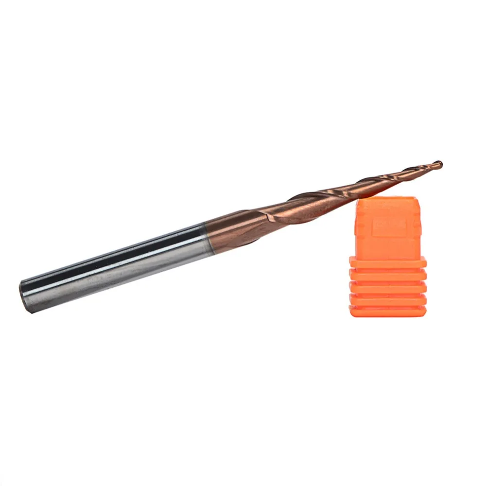 Концевая фреза из твердого карбида 6 35 мм хвостовик 5 шт./лот HRC62|end mills|ball nosetapered ball