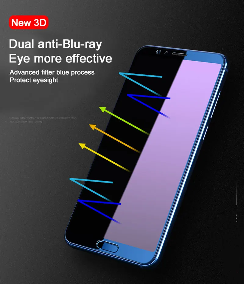 Закаленное 3D Защитное стекло для экрана Huawei Honor View 10, Защитное стекло для Honor 8X View 20, Honor 10 Lite 20 Pro 8x 10i 8 x