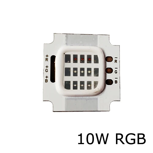 10W RGB Chip only 10 шт. светодиодный Диод RGB чип лампы высокой Мощность потолочные светильник Лот супер яркий бисера 10 Вт~ 50 вт DIY COB красочный - Испускаемый цвет: 10W RGB Chip only