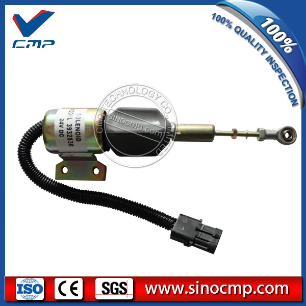 Соленоид останова топлива дизельного двигателя 24 В 3932530 для cummins 5.9L 6BT|solenoid