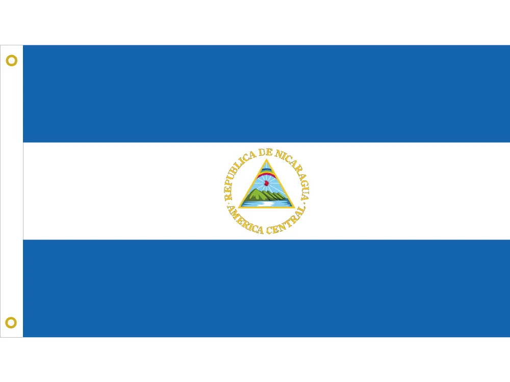 

Флаг Никарагуа 90*150 см/60*90 см/40*60 см/15*21 см 3x5 футов флаг-баннер с латунными металлическими отверстиями подвесной флаг