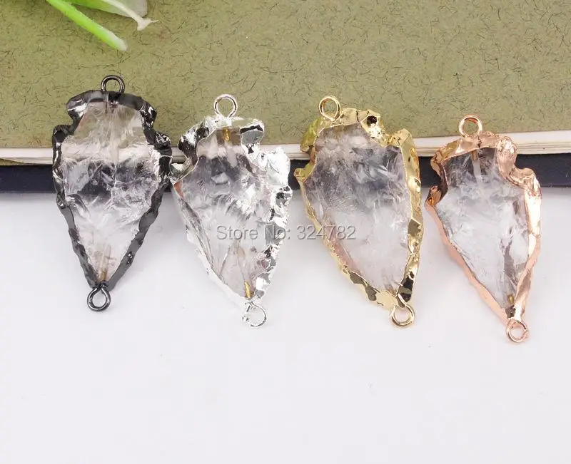 5 шт. соединители для стрел из прозрачного кварцевого кристалла|beads for jewelry
