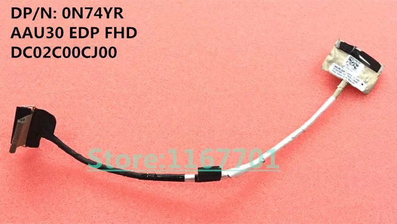 Новый оригинальный ноутбук/ноутбук LCD/LED/LVDS кабель для Dell Latitude 13 7000 7370 0N74YR AAU30 EDP 2D FHD