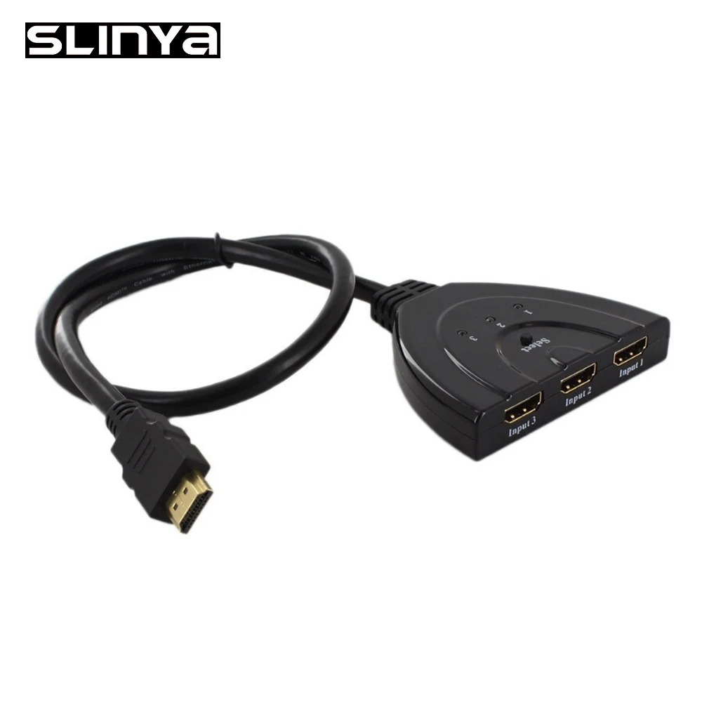 3 порта Переходник HDMI разветвитель кабель 4K * 2K 1080P Коммутатор переключатель в 1